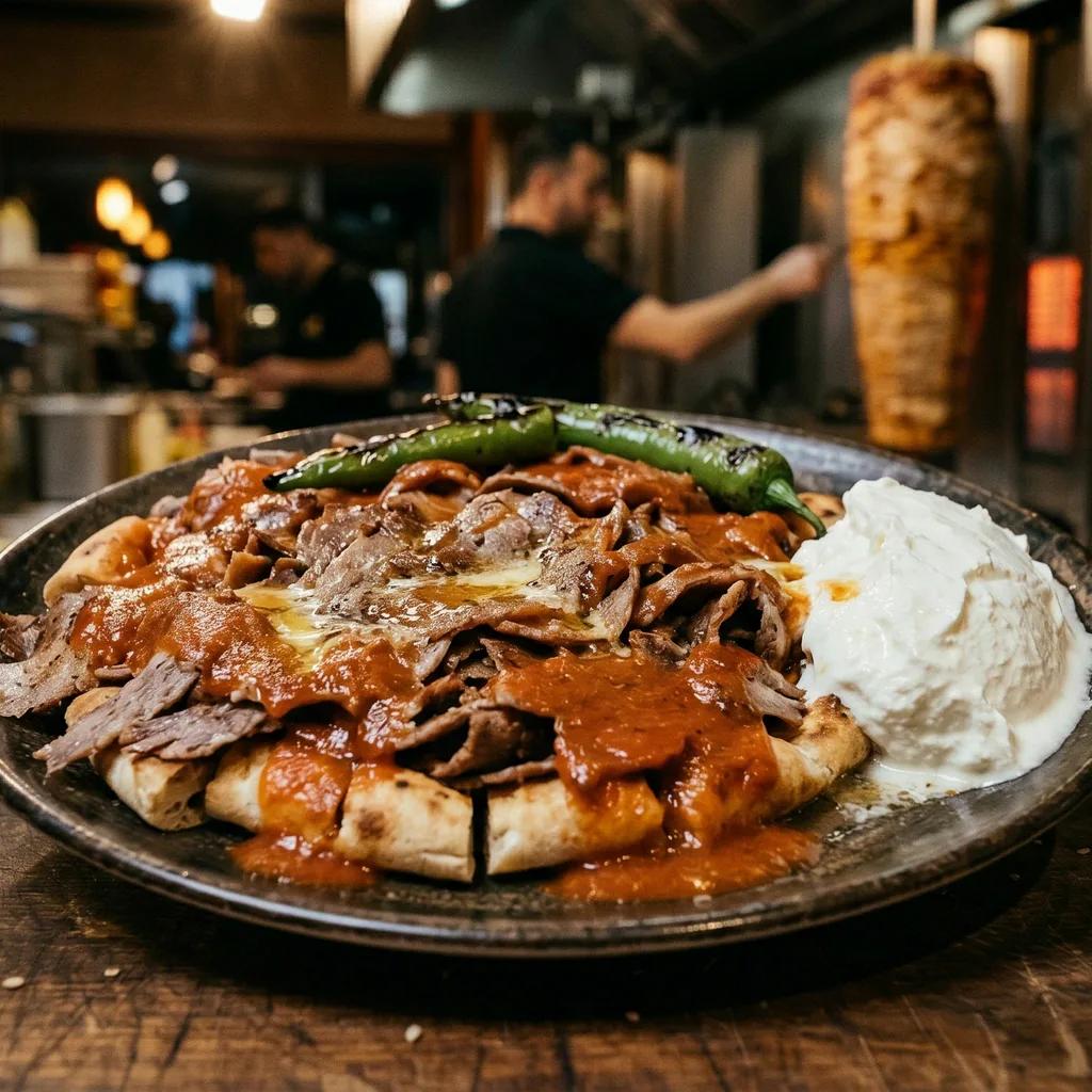 İskender und Gegrilltes vom Holzkohlegrill