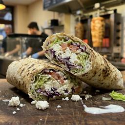 Vegetarischer Yufka mit Weichkäse — Foto
